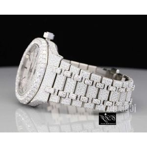 B5HB DWEI Hoge kwaliteit Lab Grown Round Cut Diamond Horloge Mannen Hip Hop Sieraden Luxe Bust Down Handgemaakte Horloge Fabricage Automatische Watch06QM
