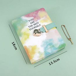 B6 mot de passe livre avec serrure cahier épaissi bloc-notes créatif en forme de coeur loquet mignon filles amour Agenda Agenda planificateur