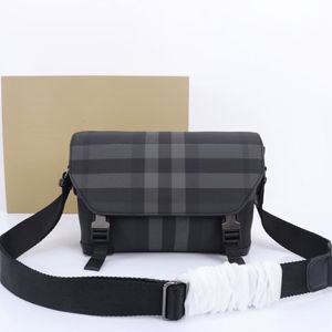 B7181 Leren modetas Designer Messenger Bag schoudertas met rits Naaigaren en vorm weerspiegelen speciale textuur en zwart