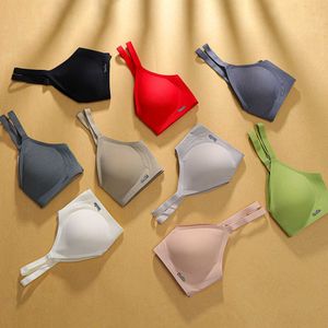 Lingerie nue sans couture B78 pour femmes, avec support doux en gelée et anneau réglable sans acier, soutien-gorge ultra doux et fin