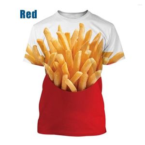 B7z1 Heren T-shirts Heren T-shirts Korte mouwen Ronde Hals Shirt T-shirt Casual Hiphop Zomer Fast Food 3d Gedrukt Xs-5xl