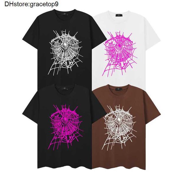 B8vv Spider Web T-shirt pour hommes Designer Sp5der T-shirts pour femmes Mode 55555 Manches courtes Arach Ny Phobia Loose Teen Couple Trendy Col rond Manches décontractées