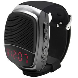 B90 Draadloze Bluetooth-luidspreker Horloge Draagbare polsband MP3 Intelligente muziekspeler Ondersteunt USB TF Nemen Poes Phone9543631