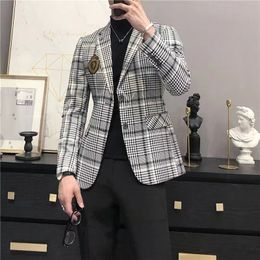 B9016 Costumes pour hommes Blazer Italie Paris Veste de luxe pour hommes Marque Vestes à manches longues Costume Robe de mariée 8 styles