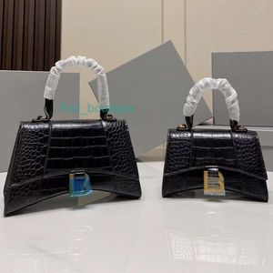 BA Hour Sac en verre Sacs de créateurs Poignée d'épaule Chaîne Femmes Sac à main Bandoulière Fourre-tout 34Modèles Sacs de luxe pour dames 2taille Motif crocodile or argent