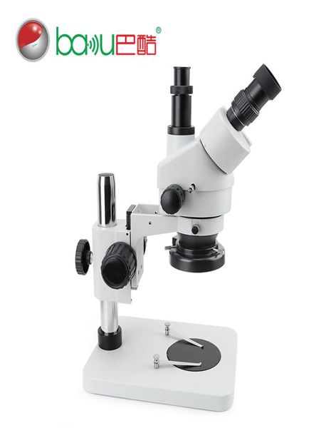 Ba008T HD microscopio biológico fuente de luz superior e inferior identificación de joyería muestra cuerpo anatómico lupa 4877488