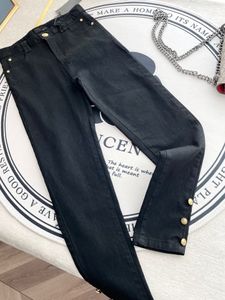 Ba1 Main New Jeans luxe broek dames Hoog getailleerde jeans met rechte pijp Gat wijde pijpen trendy casual mode dames spijkerbroek skinny jeans