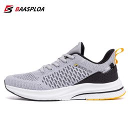 Baasploa Lichtgewicht Schoenen voor Hardloopkleding Heren Heren Designer Mesh Casual Sneakers Veterschoenen Heren Outdoor Sport Tennisschoen 23102 73 's