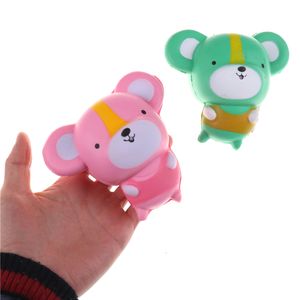 Bab Toys Kawaii Cartoon Mouse Baby Doll Squishy Slow Rising Jumbo Hamster Phone Straps Colgante Charm Perfumado Pan Cake Kid Toy Gift