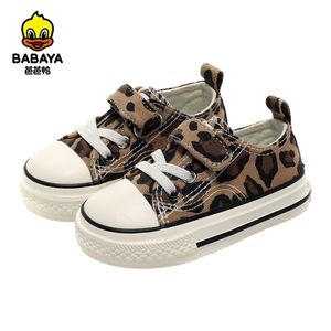 Babaya baby meisje schoenen herfst laag gesneden luipaard patroon mode wilde kinderen meisjes casual canvas 1-3 jaar oud 211022