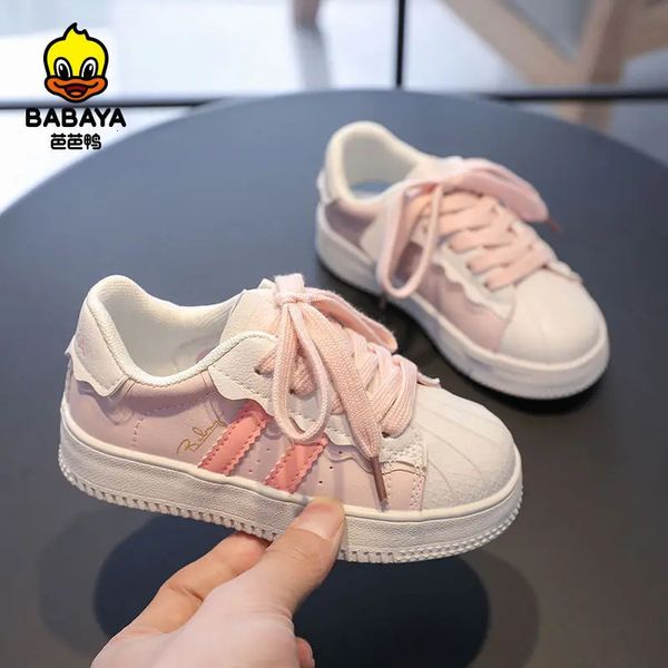 BABAYA – petites chaussures blanches pour enfants, chaussures de planche décontractées pour filles, chaussures simples de printemps 2023, chaussures en toile pour garçons 240117