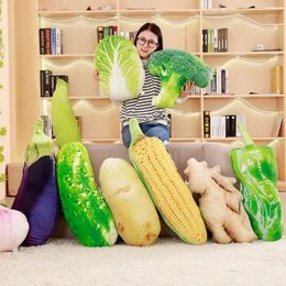 Babiqu Simulatie Groenten Vorm Knuffels Gevuld Kussen Kussen speelgoed Dutje Broccoli voor Kid's kerstcadeaus 240113