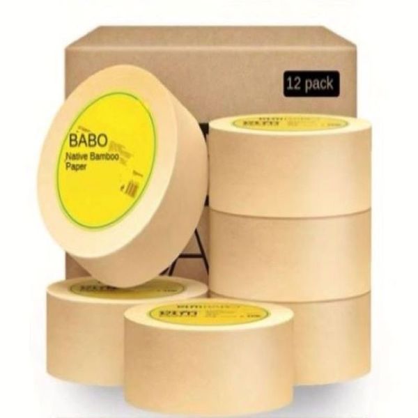 Babo Gran Roll Paper Bamboo Fiber 0 Papel higiénico comercial blanqueado 600G/Rollo 12 Rolls/Box Orden mínimo por caja