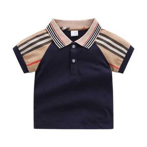 Bébé 2021 nouveaux T-shirts d'été pour garçons enfants coton à manches courtes T-shirt enfants col rabattu hauts T-shirt enfant chemise