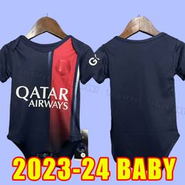 BABY 2023 2024 voetbalshirts maillot de foot MBAPPE HAKIMI MARQUINHOS VERRATTI voetbalshirt SERGIO RAMOS FABIAN psgs hommes enfants kids INFANTS THUIS WEG DERDE