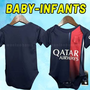 BABY 2023 2024 Maillots de football Maillot de pied MBAPPE HAKIMI MARQUINHOS VERRATTI Chemise de football SERGIO RAMOS FABIAN hommes enfants enfants INFANTS HOME AWAY TROISIÈME