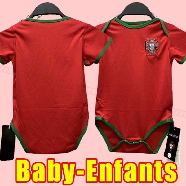 Baby 2024 2025 Jerseys de fútbol portugués Bruno Fernandes Diogo J. Danilo Portuguesa 24 25 JOAO Felix Fútbol Camisa de fútbol Bernardo Kit Fans Enfants Enfants