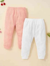 Pantalon en tricot gaufré pour bébé 2 pièces SHE