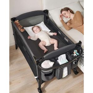 Baby 4-in-1 wieg-bedslaper: draagbare wieg, playard, luierwisseltafel - pasgeboren baby-bedslaper voor samen slapen