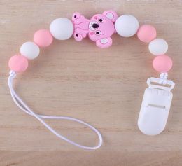 Baby Animal Silicon Bead Pleviant Pacificateurs Euro America Trade Trade Made Habitf Baby Baby Sacification Chain Clips8193051