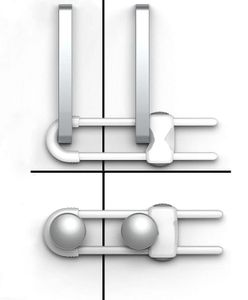 Baby Antitheft Cabinet Lock Renvable Sécurité inaugurée pour les tiroirs Réfrigérateur Armoire 2PCS 231227