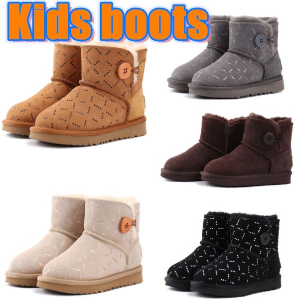 bébé australie bottes enfants designer chaussures classique uggi botte tout-petits filles garçons chaussure enfant moche jeunesse nourrissons enfants chaussure