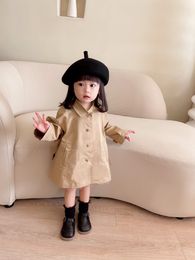 Bébé automne veste Infantil fille manteau printemps bambin Trench Double poitrine coupe-vent pour filles vêtements d'extérieur pour enfants pour 1-6T