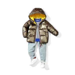 Bébé Automne Hiver Chaud 90% Blanc Canard Down Veste Casual Mode Fermeture À Glissière Épaisse Veste De Survêtement Manteau pour Enfant Garçon Fille LJ201017