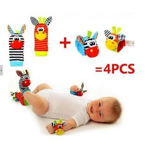 Chaussettes pour bébé avec hochets de poignet et chaussettes de pied Rattletoys 0 24 mois 220531