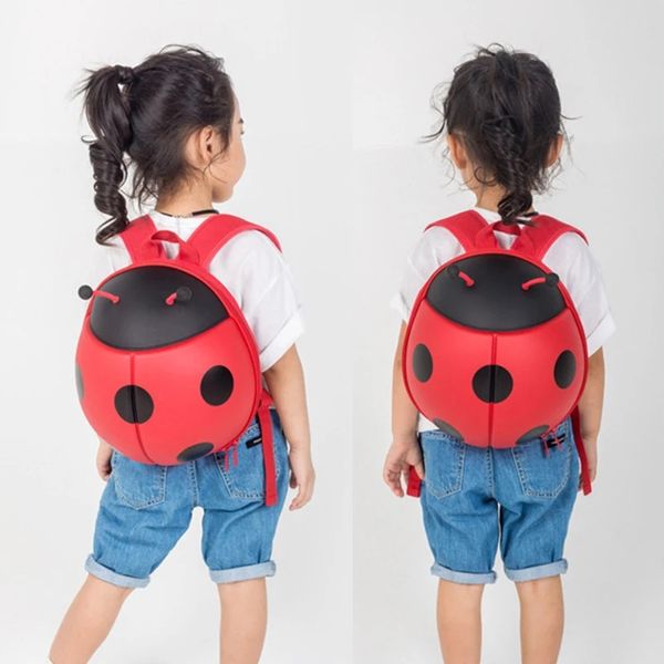 Sac à dos bébé Anti perdu enfant en bas âge petits enfants sac d'école maternelle enfants sac de voyage mignon coccinelle sacs à dos sans laisse 240118