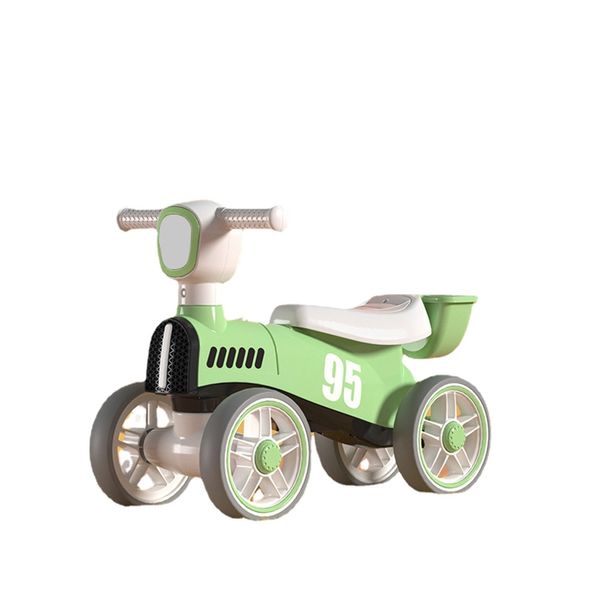 Vélo d'équilibre bébé pour 1-3 ans garçons filles tout-petits vélos de marche monter sur des jouets sans pédale 4 roues Scooter cadeaux d'anniversaire