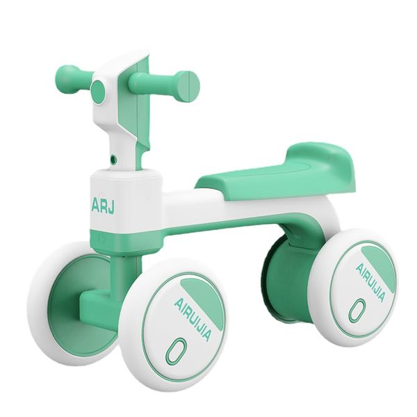 Vélo d'équilibre bébé pour 1 an 4 roues tout-petit marcheur sans pédale avec musique lumière vélos pour 12-36 mois garçons filles