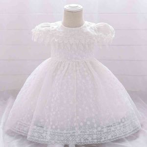 Bébé robes de baptême pour fille robes de baptême fête de mariage robe en dentelle infantile bébé 1st année anniversaire robe de princesse G1129