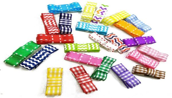 Baby Barrettes Baby Snap Clip Small Baby Ribbons Clip Bow Tiny Bow Snap Hair Clip 100pcs4150286