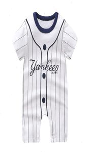 Body de Baseball pour bébé, barboteuse d'été, vêtements pour petites filles, combinaison pour garçons de 01 ans, vêtements 4289831