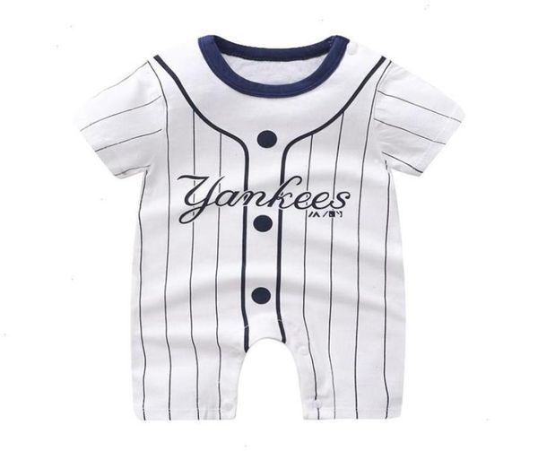 Body de Baseball pour bébé, barboteuse d'été, vêtements pour petites filles, combinaison pour garçons de 01 ans, vêtements 6428581