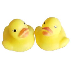 Bébé bain canard jouet Mini jaune caoutchouc sons canards enfants petit canard enfants natation apprentissage jouets 2023