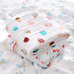 Baby Badetuch Musselin Tuch Kinder Bademantel Kind Decke Wrap für Neugeborene Kleinkind Jungen Mädchen Gaze Baumwolle 110*110 cm