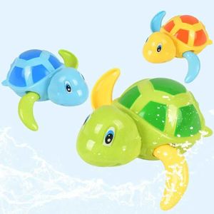 Baby Bath Toys Baby Cartoon Cartoon Animal Tortoise Classic Baby Water Jouet Baby Swimming Match Turtle Emballage Chain Childrens Beach Shower Toys2452422