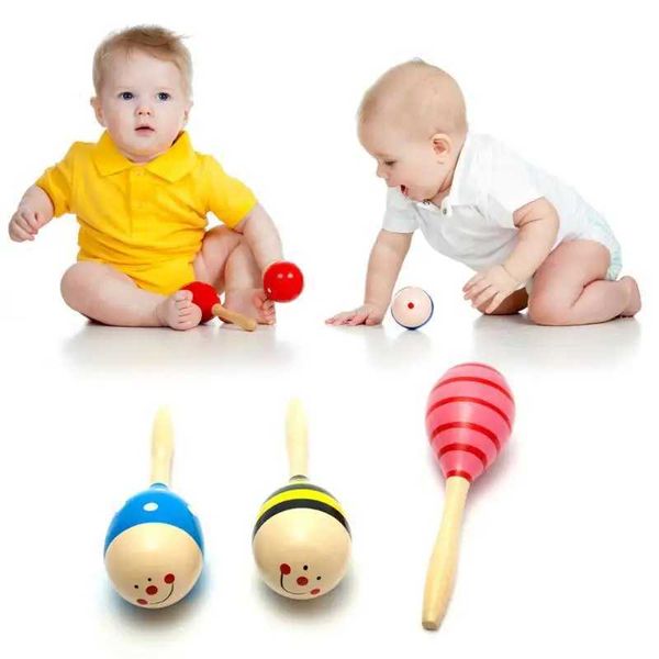 Juguetes para baño de bebé martillo de arena de madera para bebé juguetes inalámbricos herramienta para educación temprana sonajón de percusión musical de instrumentos regalos para niños niñas