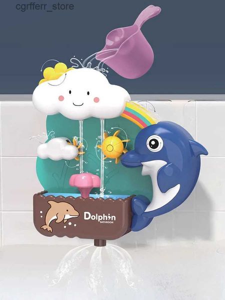 Baby Bath Toys Bath Toys Pipeline Water Spray Down Game Dolphin Bath Baby Toy Childre