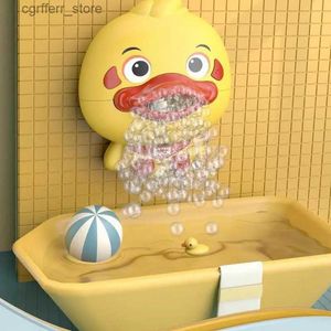 Toyadores de baño para bebés Bubble Duck Bath Bathy Battery Battery burbujas de baño con música suave para niños Máquina creativa de burbujas Regalos de cumpleaños L48