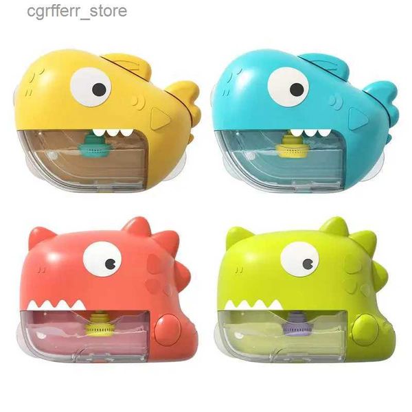 Baby Bath Toys Cartoon bulle baignoire jouet shark dinosaur music bulle machine baignoire Savon fabricant de bulles automatiques pour enfants jouets de bain bébé l48