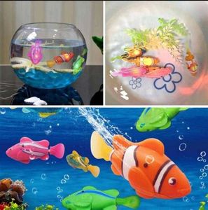 Jouets de bain pour bébé chat jouet de poisson électrique interactif jouet de chat d'eau pour jouer à l'intérieur robot de natation jouet de poisson pour chat et chien avec lumière LED jouets pour animaux de compagnie T220930