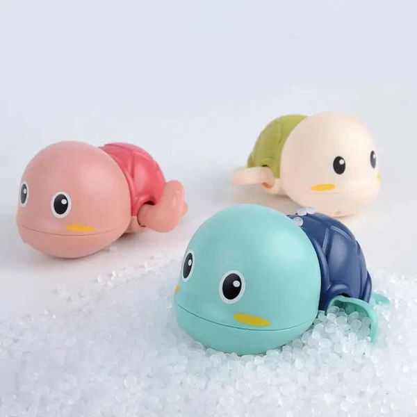 Toys de bain pour bébé mignon dessin animé pour tout-petit des jouets de salle de bain enroulement tortule salle de bain bébé horloge