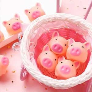 Baby Bath Toys Cute Pig Bath Toy Float Sound Sound Dabbling Toys Baby Cartoon Water Swimming Play Bath Soft Rubbery Pig Pig Squelf