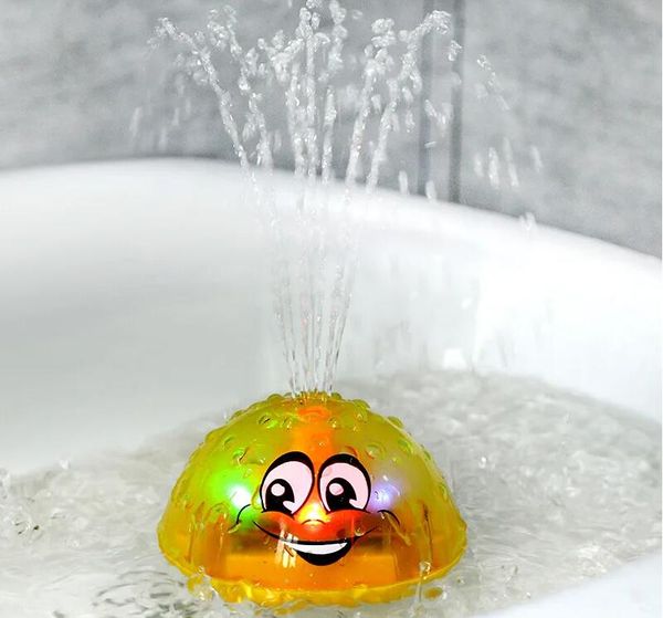 Jouets de bain pour bébé, boule de pulvérisation d'eau inductive électrique avec lumière, baignoire de salle de bain, jouets de natation pour enfants en bas âge