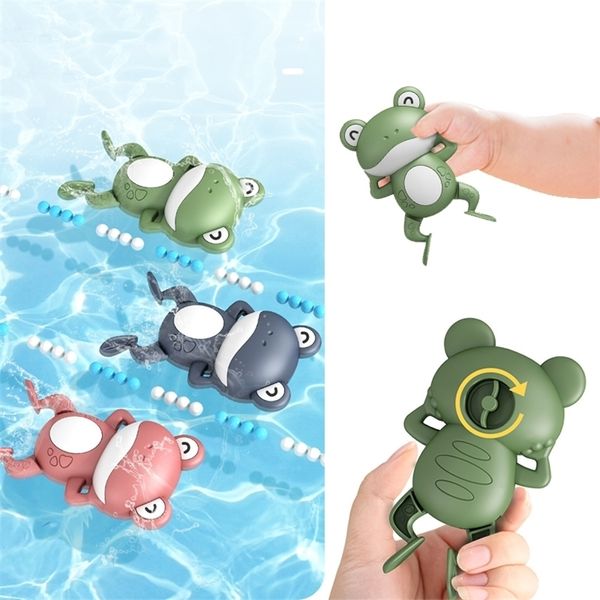 Jouets de bain pour bébé, jouet de natation pour enfants, grenouilles mignonnes, horloge, Brinquedos Infantil 220531