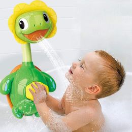 Babybad speelgoed voor kinderen duck turtle sucker spray water speelgoed buiten zwembad badtub speelgoed sprinkler douche