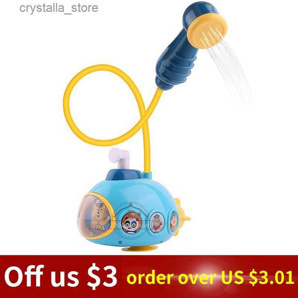 Bébé Bain Jouets pour Enfants Électrique Sous-Marin Douche Sucker Bébé Jouets Pulvérisation D'eau Jouets Baignoire Jouets Arroseur Bébé Douche L230518